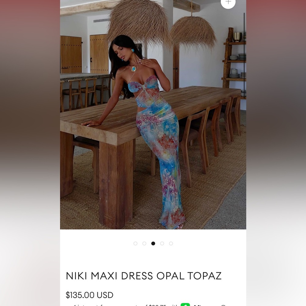 Colorful Abstract Maxi Dress